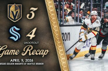 HIGHLIGHTS | Seattle Kraken 4, Vegas Golden Knights 3, SO | April 9, 2026