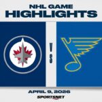 NHL Highlights | Jets vs. Blues - April 9, 2026