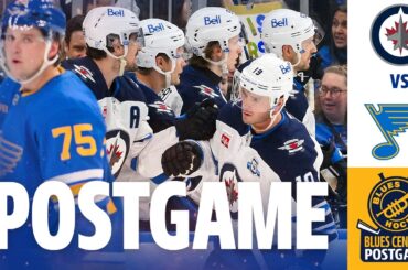Story Of Blues Season, Too Little Too Late In 3-2 Loss To Jets | Blues Central Postgame