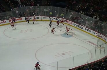 Marc Del Gaizo of the Laval Rocket scores vs. the Calgary Wranglers 4/4/26