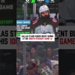 Stars Honor Brent Burns at 1000th Straight Game 🔥