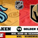 🔴LIVE : Vegas Golden Knights Vs Seattle Kraken | NHL 2026 | NHL Live SCOREBOARD
