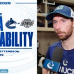 Marcus Pettersson & Adam Foote Post-Game Media | Vancouver Canucks at Los Angeles Kings (Apr 9 2026)