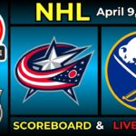 🔴 Columbus Blue Jackets vs Buffalo Sabres LIVE | NHL Hockey | April 9, 2026 | Scoreboard