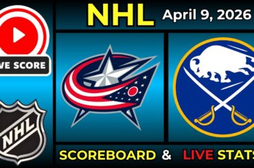 🔴 Columbus Blue Jackets vs Buffalo Sabres LIVE | NHL Hockey | April 9, 2026 | Scoreboard