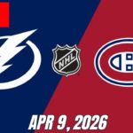 NHL LIVE!: Tampa Bay Lightning vs Montreal Canadiens | Full Game Live | April 9, 2026