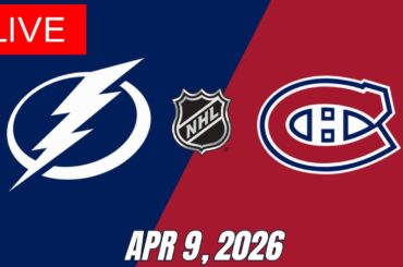 NHL LIVE!: Tampa Bay Lightning vs Montreal Canadiens | Full Game Live | April 9, 2026