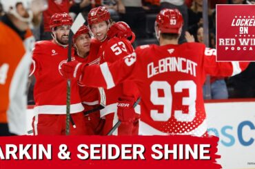 LARKIN'S HAT-TRICK, SEIDER'S 5 POINTS & DEBRINCAT'S 40TH GOAL! Red Wings thrill in win over Flyers