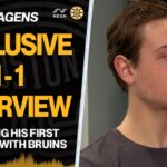 Exclusive 1-On-1 Interview With Bruins James Hagens After First NHL Practice
