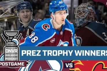 Martin Necas and the Avalanche win the Presidents Trophy in silly one against Calgary Flames