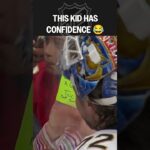 This kid just chirped Bobrovsky 😭