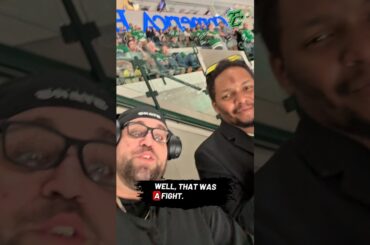 FIGHT AT THE STARS GAME!!! #shorts #nhl #dallasstars #texashockey