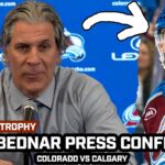 Jared Bednar HAPPY After Avs CLINCH Presidents Trophy, JOKES About Rest, Milestones & More After WIN