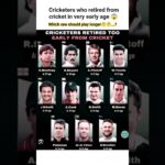 “11 Cricket Legends Who Retired Too Early 😢 Fans Were Not Ready!”