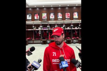 Dylan Larkin on his hat trick: “The win felt better … Let’s keep fighting for our lives.”