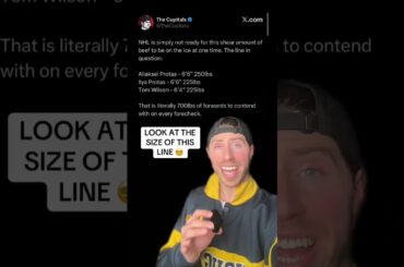 The Capitals are playing a 700 LBS(‼️) line tonight 🤯