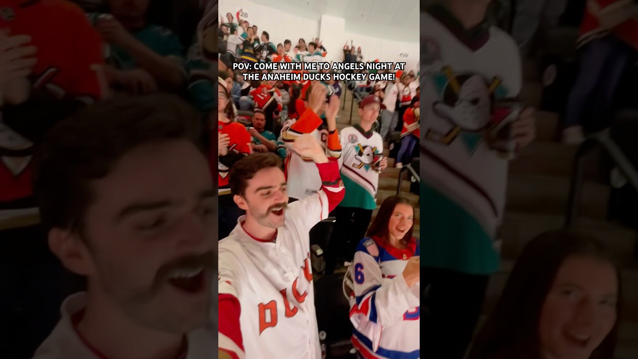Angels Night 2026 at the Anaheim Ducks Hockey Game vs. San Jose Sharks #anaheimducks #hockey #nhl