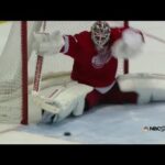 Jonas Gustavsson denies Patrick Kane with late toe save