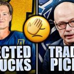 TOP NCAA PROSPECT OFFICIALLY REJECTS VANCOUVER + CANUCKS HUGE TRADE PLANS FOR DRAFT PICKS…