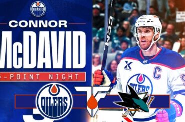 Oilers News | McDavid 5 Point Night | Ingram & Dickinson Injuries | Game Rundown @ Sharks