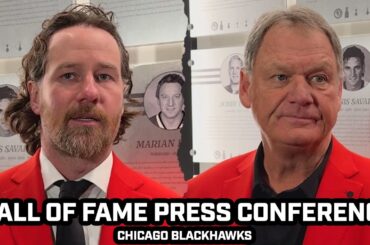 PRESS CONFERENCE: Duncan Keith & Steve Larmer REACT to Chicago Blackhawks Hall of Fame Induction