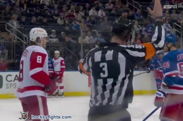 Ben Chiarot vs Will Cuylle | Aor 04, 2026 | Detroit Red Wings at New York Rangers