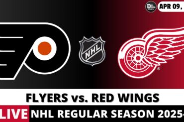 PHILADELPHIA FLYERS VS DETROIT RED WINGS 🏒 NHL Game Score Radio Play-by-Play