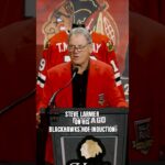 Steve Larmer is officially inducted in the Blackhawks Hall of Fame ❤️ #nhl #hockey #blackhawks