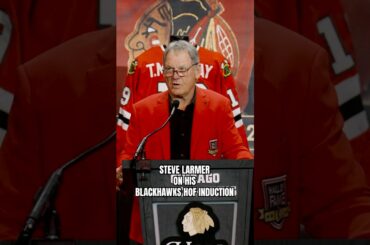 Steve Larmer is officially inducted in the Blackhawks Hall of Fame ❤️ #nhl #hockey #blackhawks