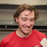 Glass, Brown, Markstrom and Keefe after 3-0 win in Montreal