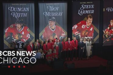 Blackhawks celebrate team's inaugural Hall of Fame class