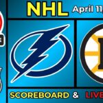 🔴 Tampa Bay Lightning vs Boston Bruins LIVE | NHL | April 11, 2026 | Live SCOREBOARD