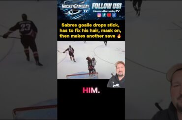 #Sabres Goalie Colten Ellis said “hold on..gotta look good first” 😅 #NHL #fyp #foryou #hockey