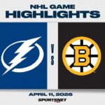NHL Highlights | Lightning vs. Bruins - April 11, 2026