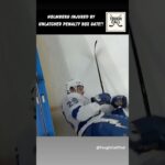 Pontus Holmberg goes shoulder first into the corner of an open gate! 😬🫣