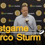 Sturm speaks with the media following 2-1 L vs TBL