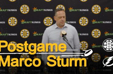 Sturm speaks with the media following 2-1 L vs TBL