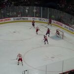 Rory Kerins of the Calgary Wranglers scores vs. the Laval Rocket 4/3/26