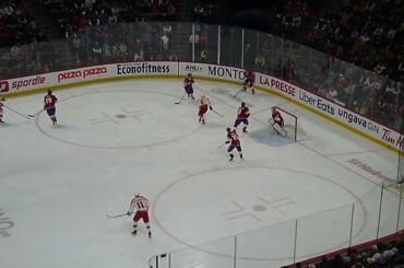 Rory Kerins of the Calgary Wranglers scores vs. the Laval Rocket 4/3/26