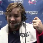 Emil Bemström 1st Intermission Interview (Sep. 17, 2019) (Preseason)