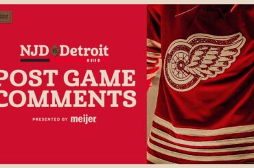 Dylan Larkin, Lucas Raymond, Todd McLellan Post Game Comments vs NJD | April 11, 2026