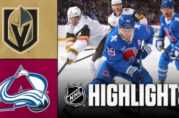 Golden Knights vs. Avalanche | NHL Highlights | April 11, 2026