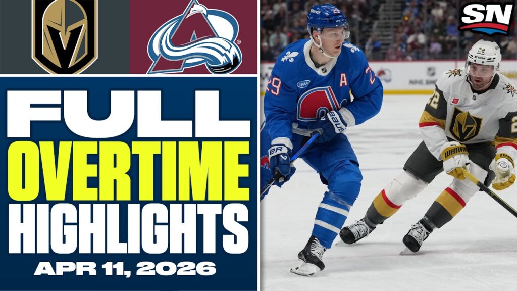 Vegas Golden Knights at Colorado Avalanche | FULL Overtime Highlights – April 11, 2026