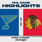 NHL Highlights | Blues vs. Blackhawks - April 11, 2026