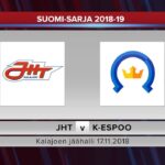 JHT - Kiekko-Espoo 17.11.2018 maalikooste