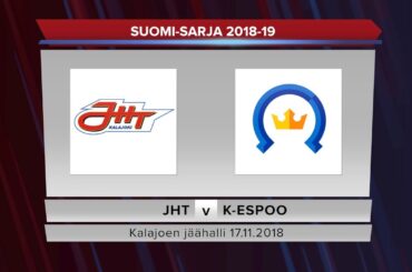 JHT - Kiekko-Espoo 17.11.2018 maalikooste