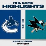 NHL Highlights | Canucks vs. Sharks - April 11, 2026