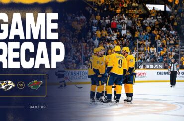 PREDS WIN Game Highlights vs Minnesota Wild: April 11