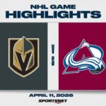 NHL Highlights | Golden Knights vs. Avalanche - April 11, 2026