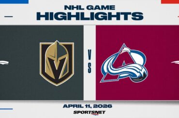 NHL Highlights | Golden Knights vs. Avalanche - April 11, 2026